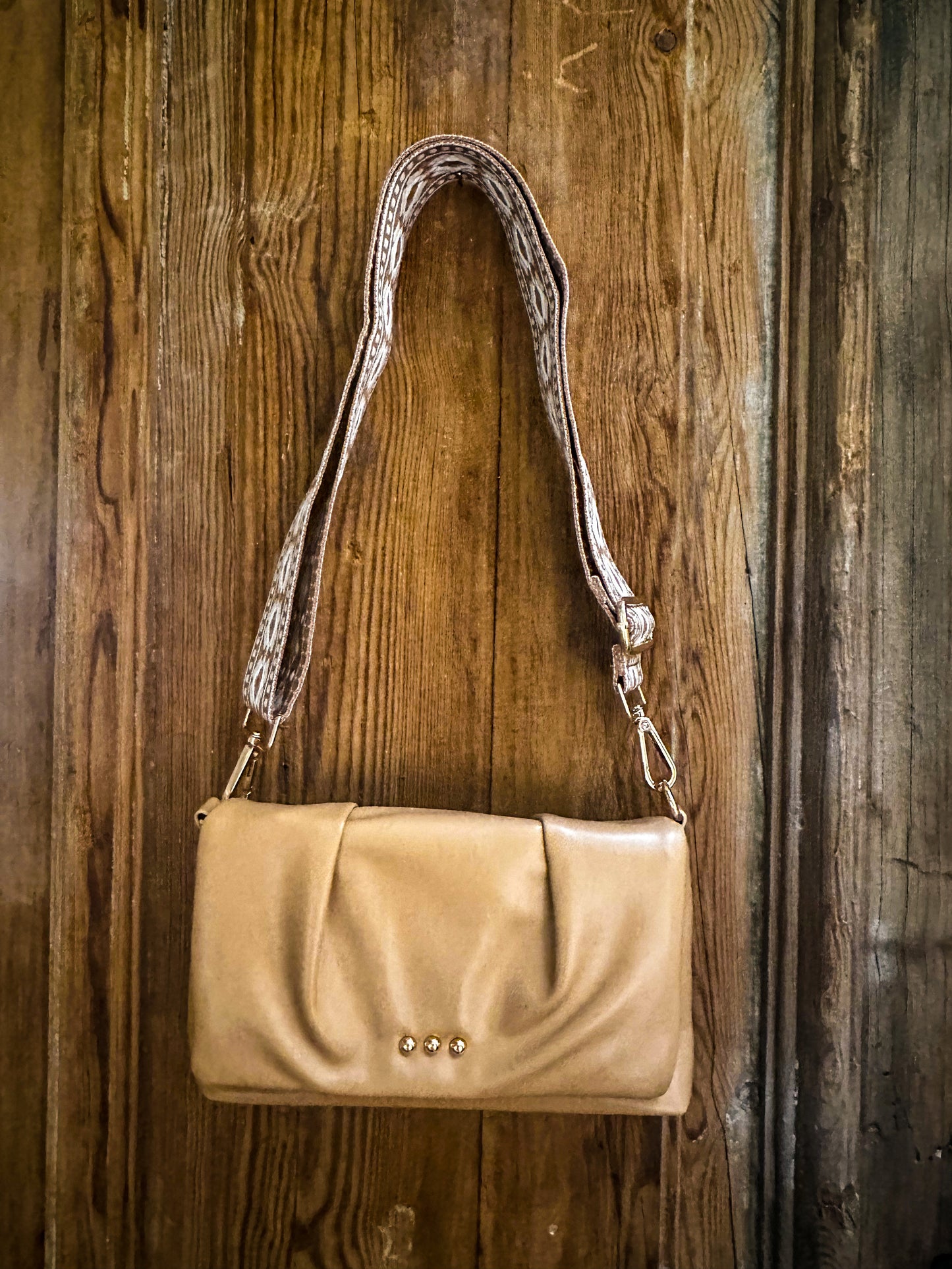 Aurora Crossbody Clutch Bag - Camel image 0