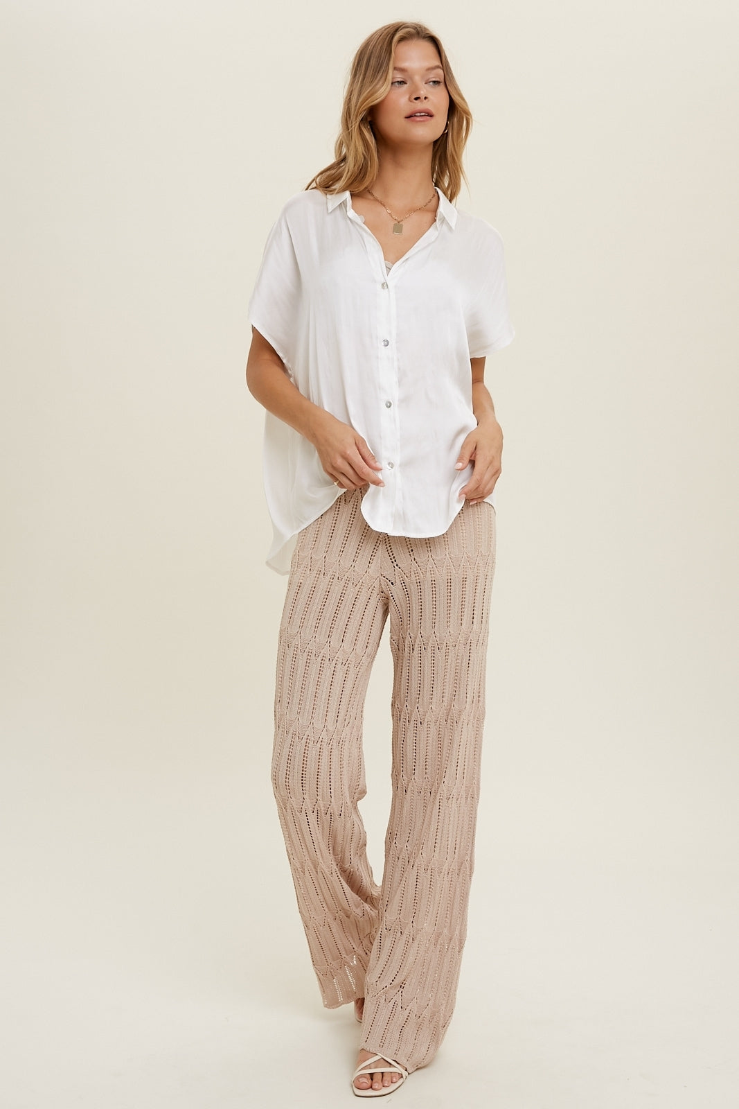 Crochet Pants - Natural image 0