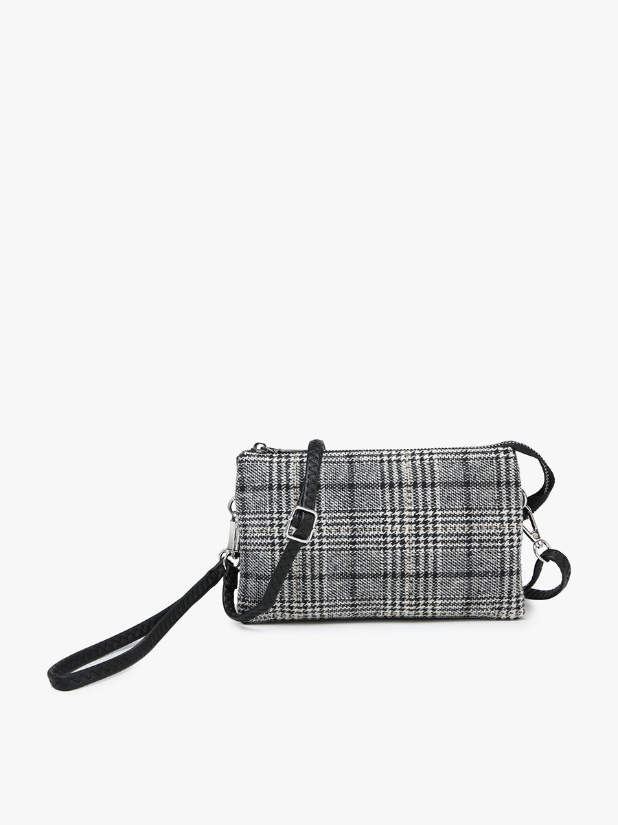 Riley Plaid Crossbody - Grey/Black image 0