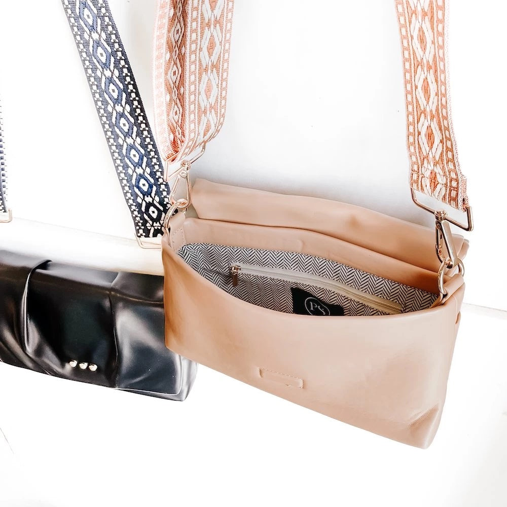 Aurora Crossbody Clutch Bag - Camel image 2