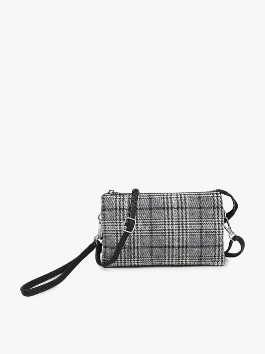 Riley Plaid Crossbody - Grey/Black image 0